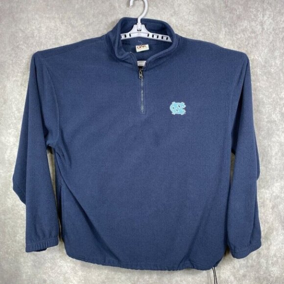 Sportswear Other - Red Oak Sportswear Sweatshirt Adult XL Blue Carolina Tarheel 1/4 Zip Fleece Mens